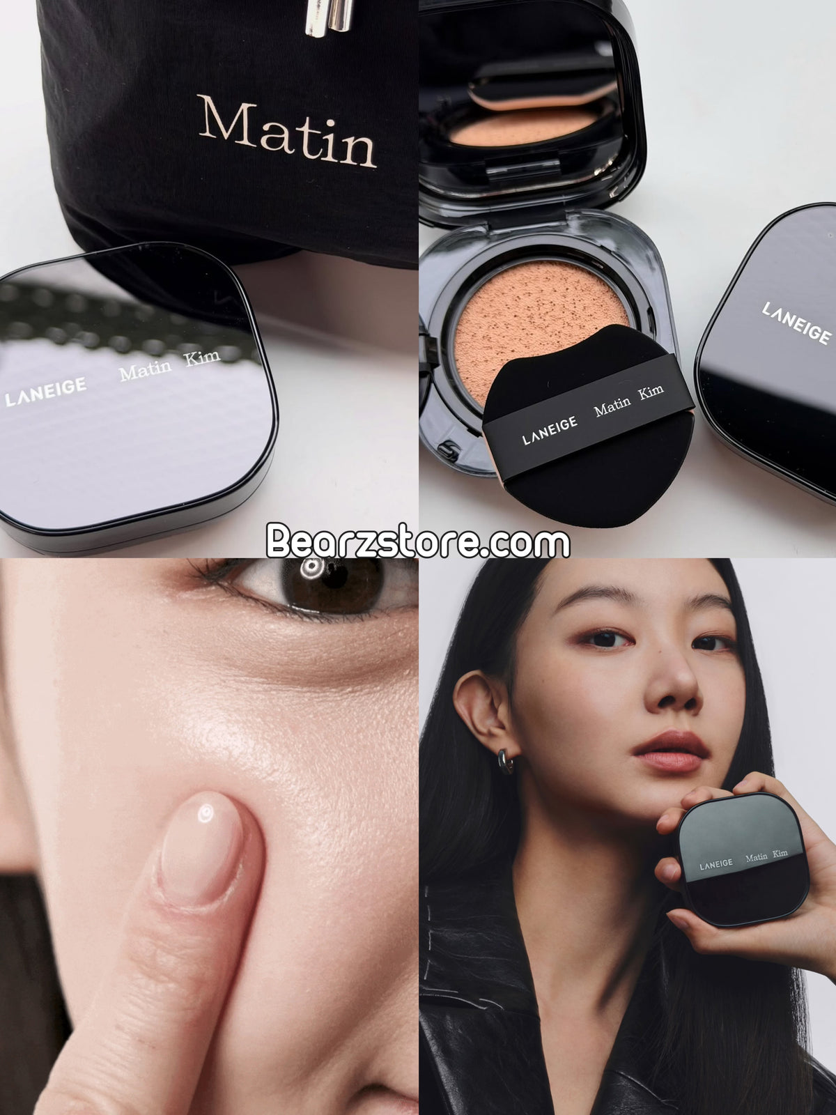 送限量黑肩背包 ✨ Laneige × Matin Kim NEO輕霧光氣墊粉餅
