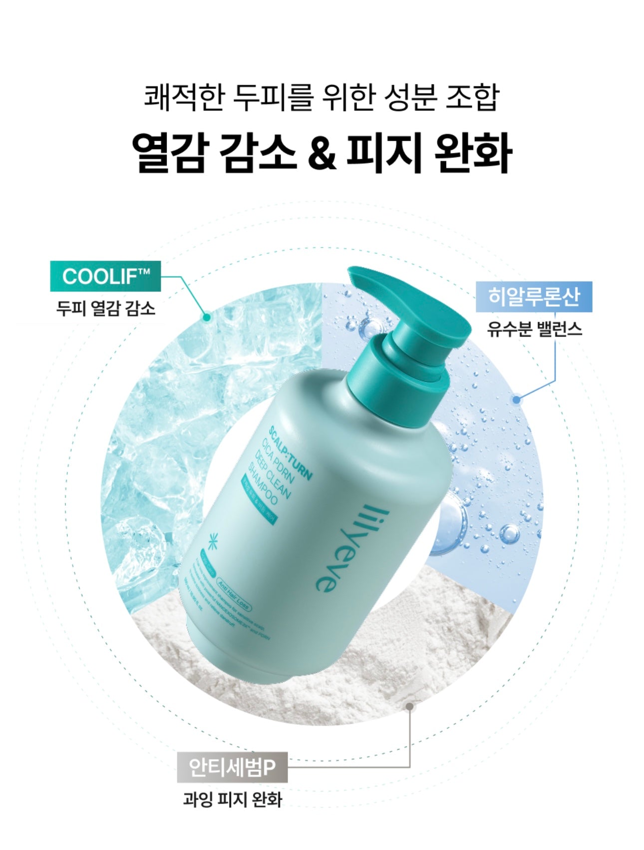 🌊【油頭救星、頭皮敷的水光針】Lilyeve 外泌體 積雪草PDRN 淨化深層潔淨洗髮露🧊Lilyeve Scalp Turn Cica PDRN Deep Clean Shampoo🩵