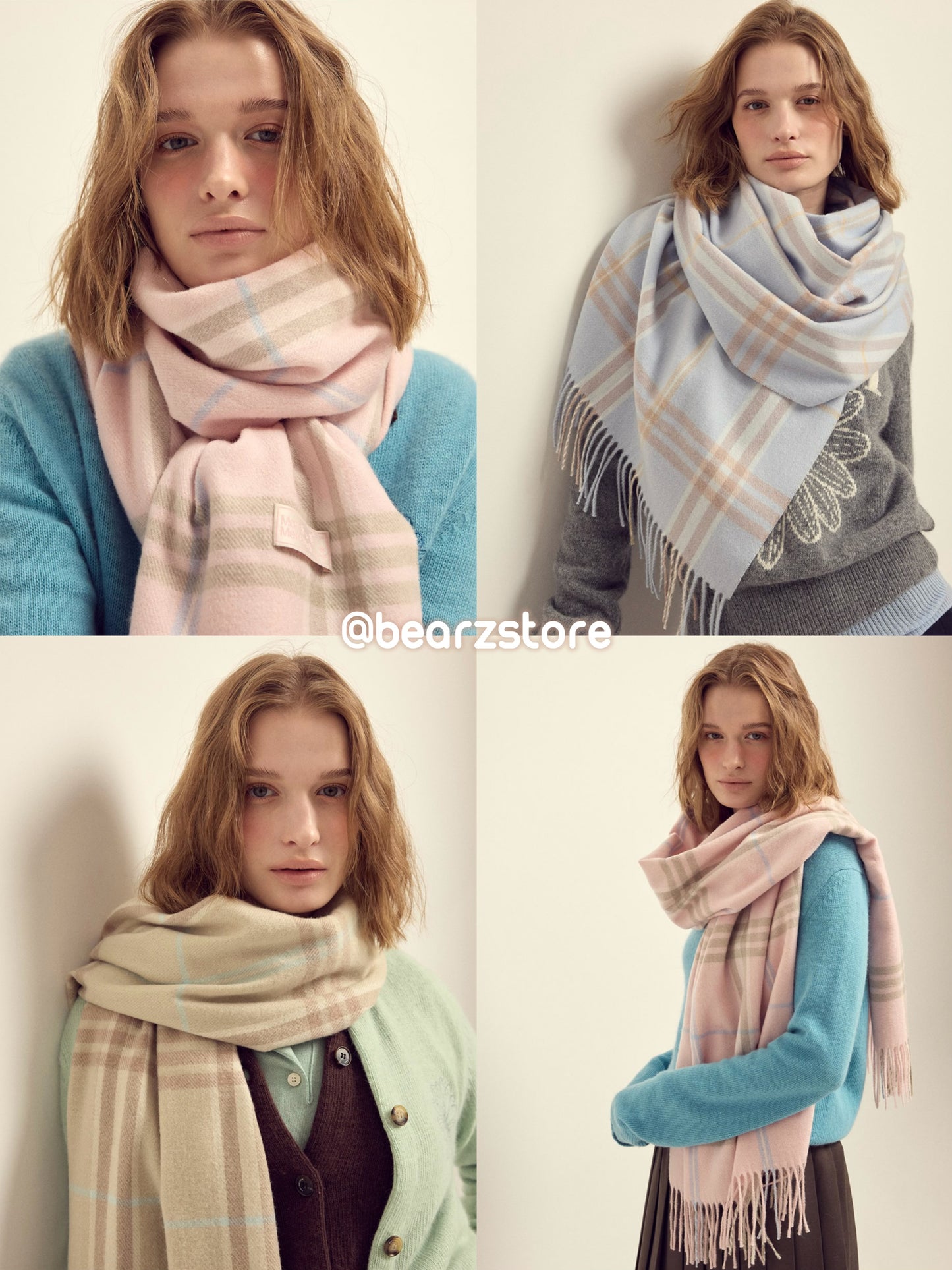 冬日必備單品🔥MARDI MERCREDI 羊毛格紋圍巾🐏6色可選MARDI MERCREDI WOOL MUFFLER CHECK