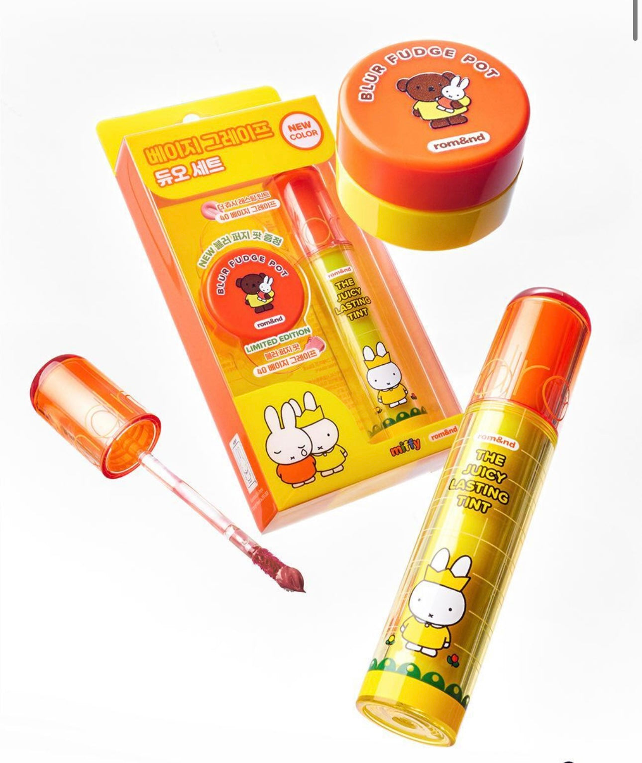 送唇頰霜✨Romand x Miffy 果汁水潤玻璃唇釉 The Juicy Lasting Tint 🔮