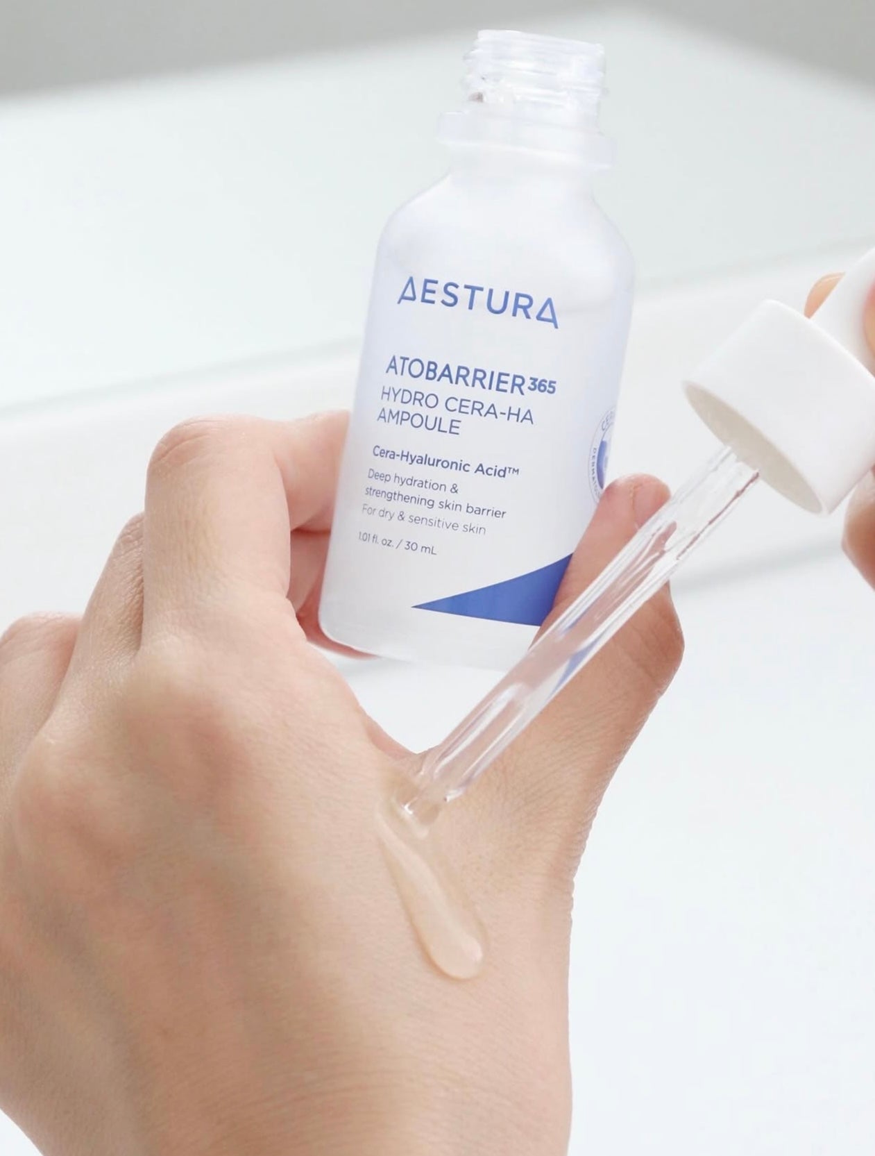 推薦乾敏肌/屏障受損⭐️| Aestura 屏障修復舒緩保濕精華| AESTURA Atobarrier 365 Hydro Cera-HA Ampoule💙 韓國皮膚科品牌✨