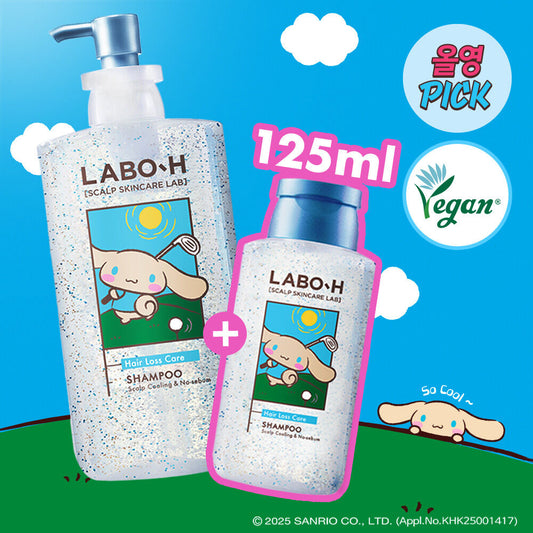 送125ml+ Sanrio特別版 ✨LABO-H x Sanrio HAIR LOSS RELIEF SHAMPOO專利益生菌冰涼版防脫洗髮水🪄