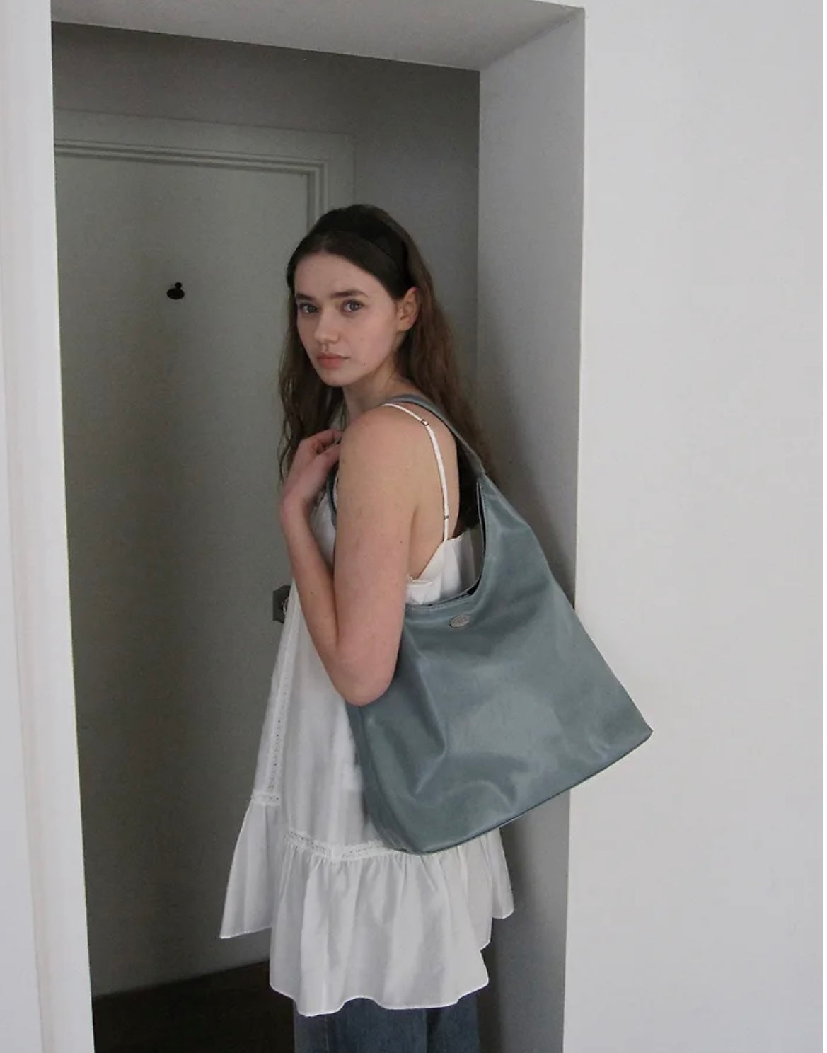 韓國小眾品牌🇰🇷Merci Suede Shoulder Bag 側孭袋👝