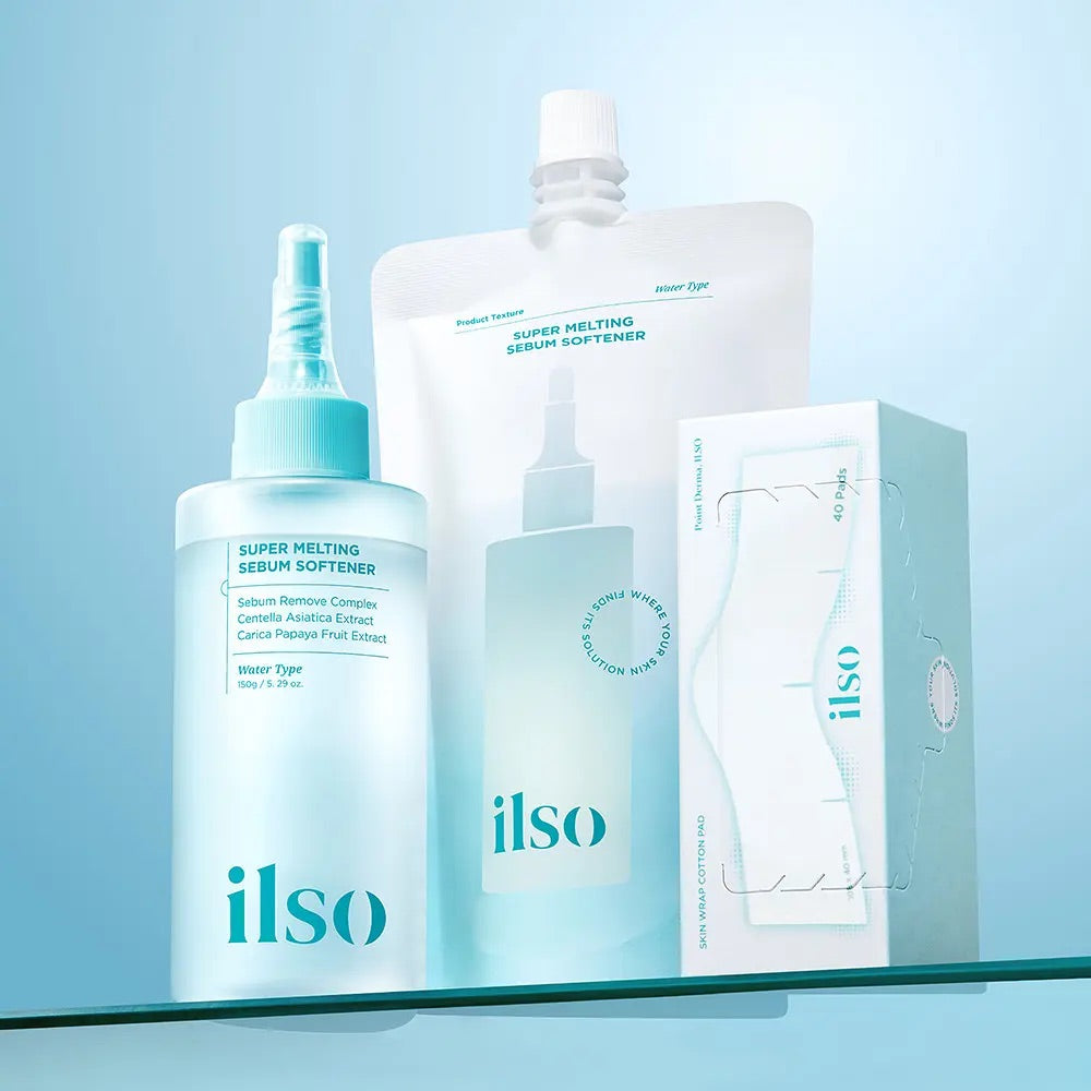 1+1套裝+送棉片✨黑頭粉刺必試款🧹| Ilso溶解皮脂收毛孔導出液 Ilso Super Melting Sebum Softener✨