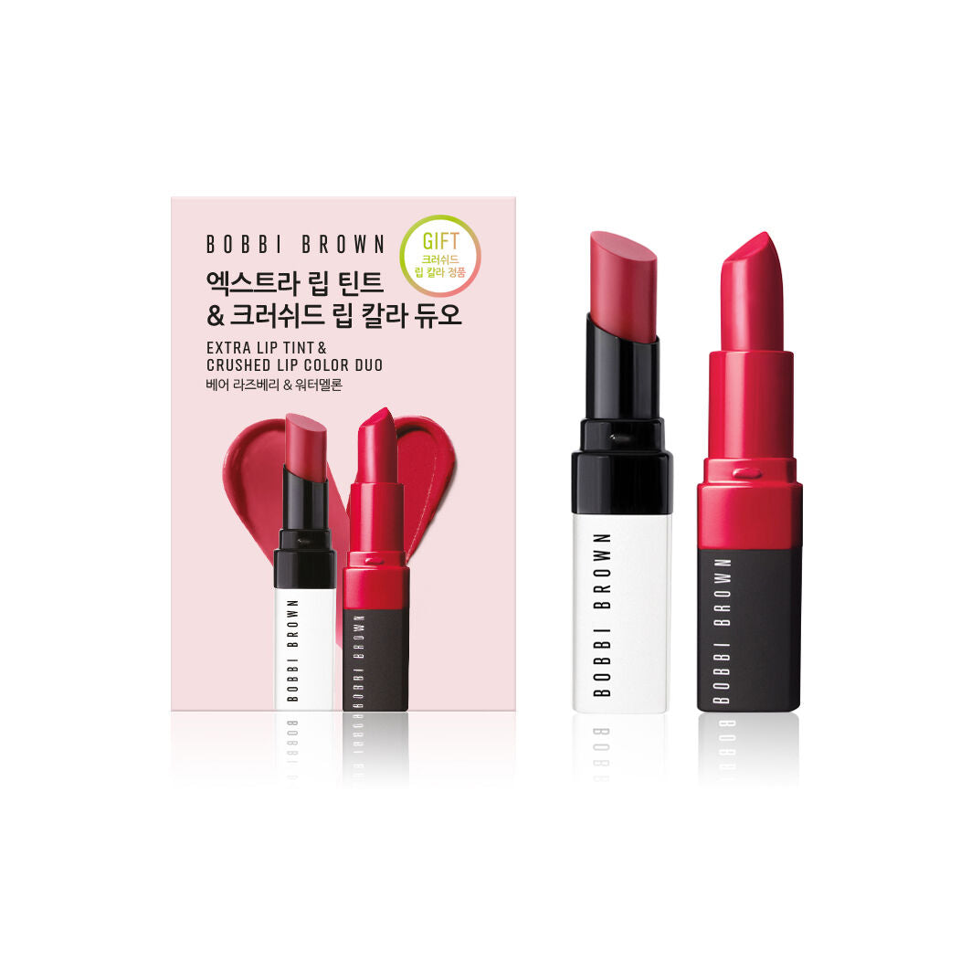 7/11截～BOBBI BROWN 水潤唇膏1+1組合BOBBI BROWN EXTRA LIP TINT & CRUSHED LIP COLOR DUO