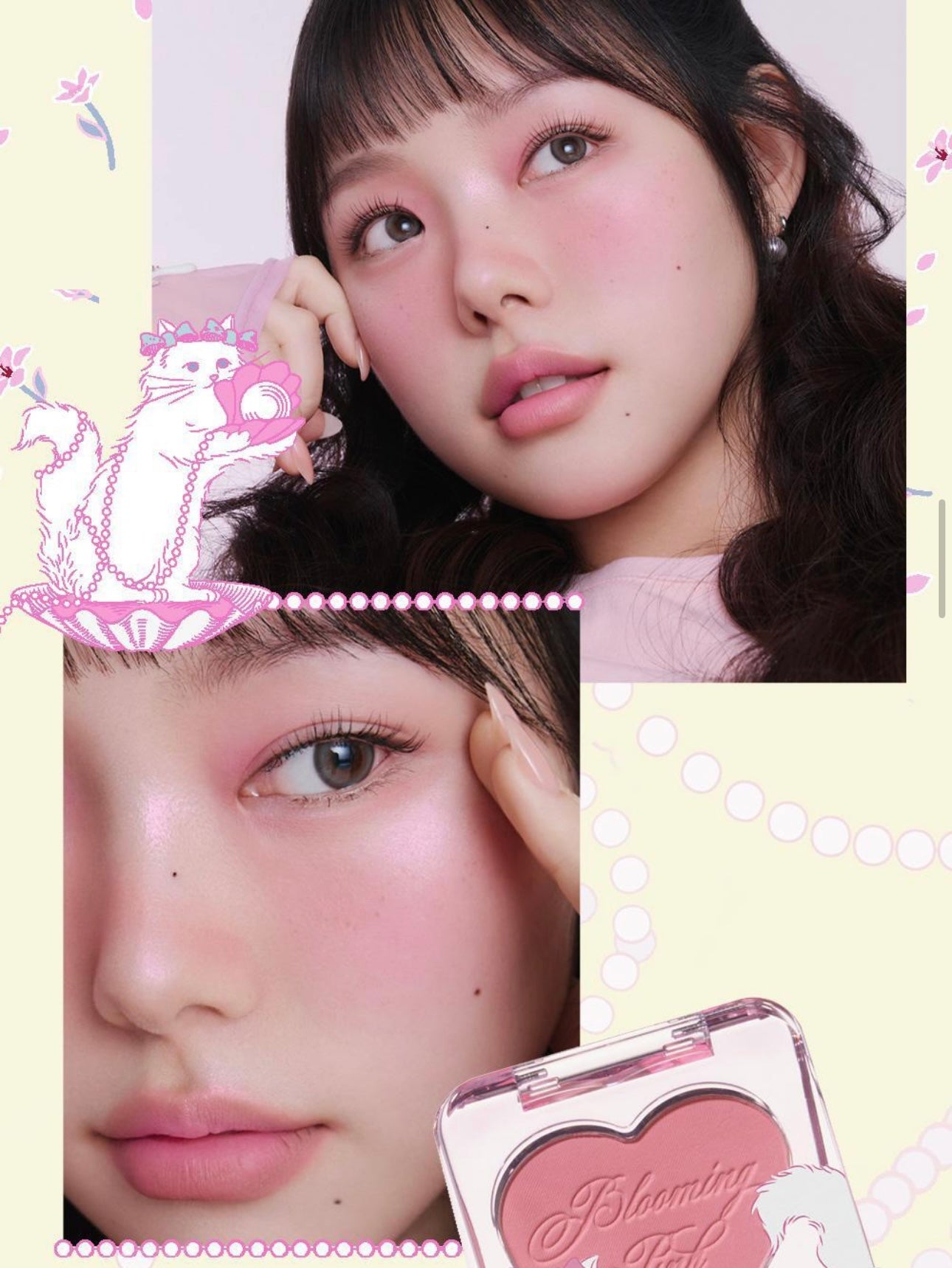 Etude X Bloomingtale 心心腮紅 Heart Pop Blusher🐱💖