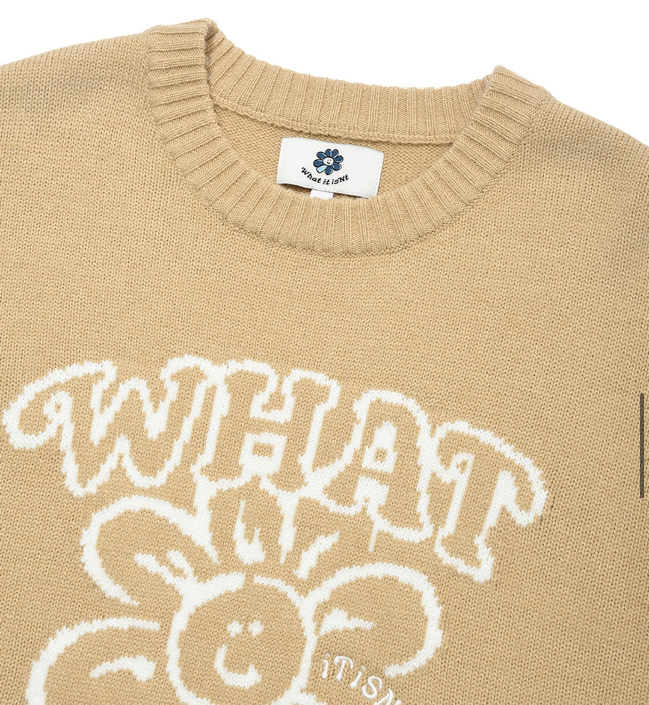 🌸 Wacky Willy微柔美花花LOGO 針織圓領Knit🌸