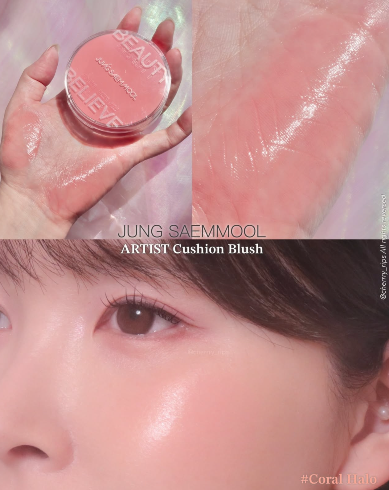 爆款單品💖JUNG SAEM MOOL鄭瑄茉水彩畫家氣墊腮紅 Artist Cushion Blush | 韓系清透水彩妝必備🎨