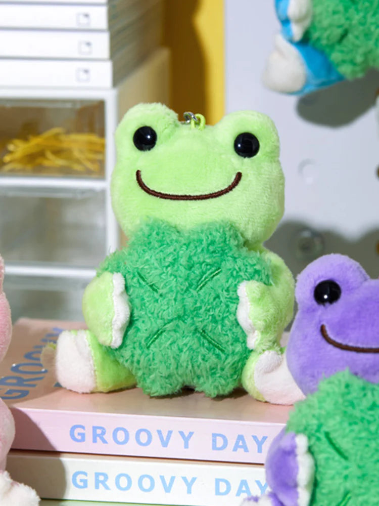 Pickles the frog 8CM CLOVER PLUSH KEYRING💚