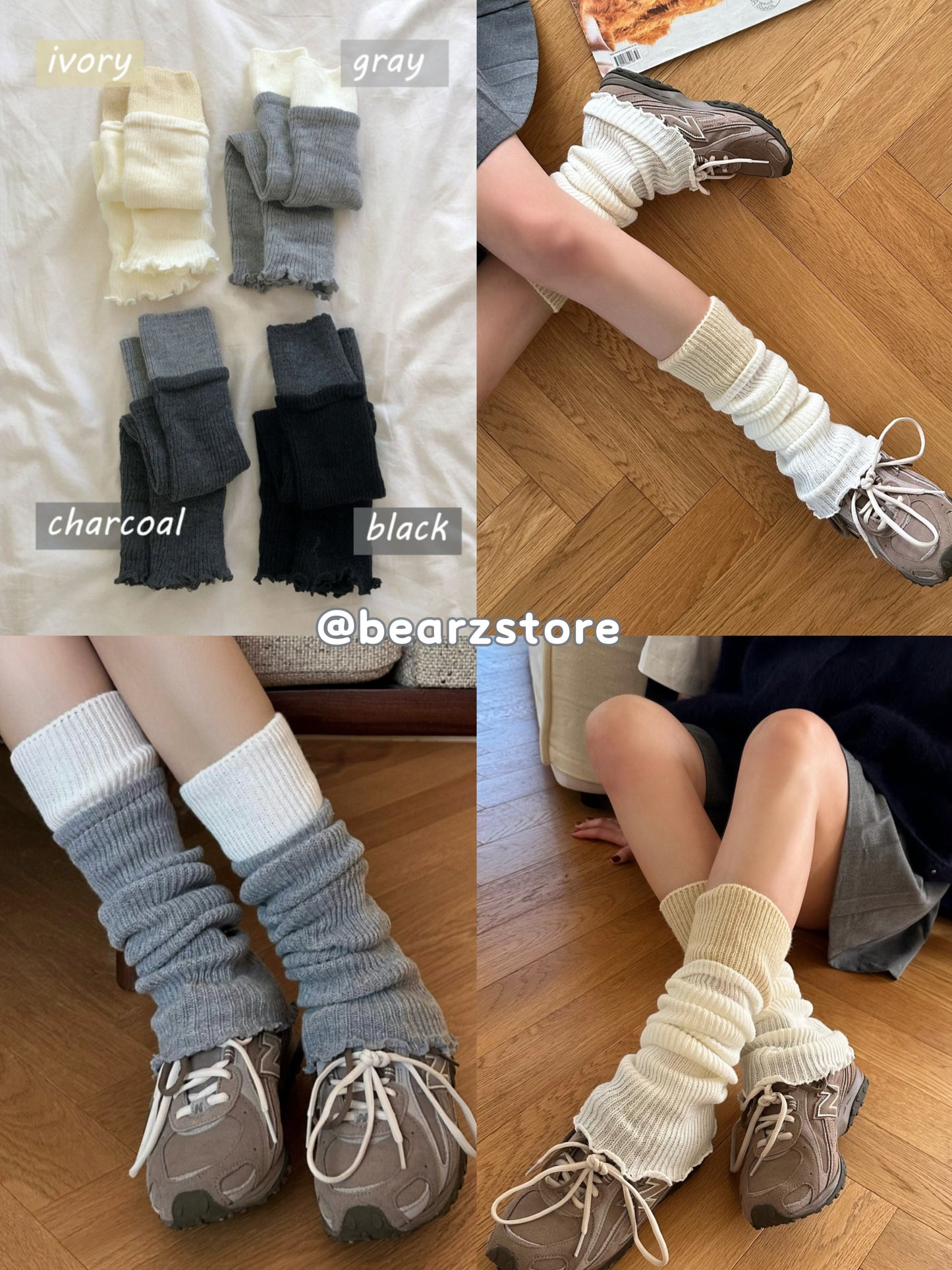 韓國最新拼色襪套💖共4色