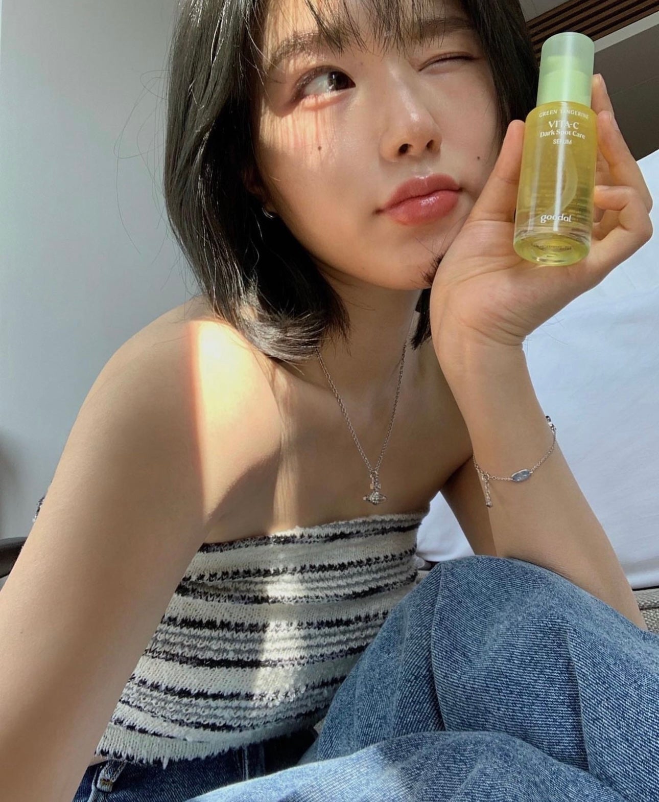 共81ml✨Goodal青橘子美白淡斑去印保濕精華套裝| 4週告別瑕疵💡