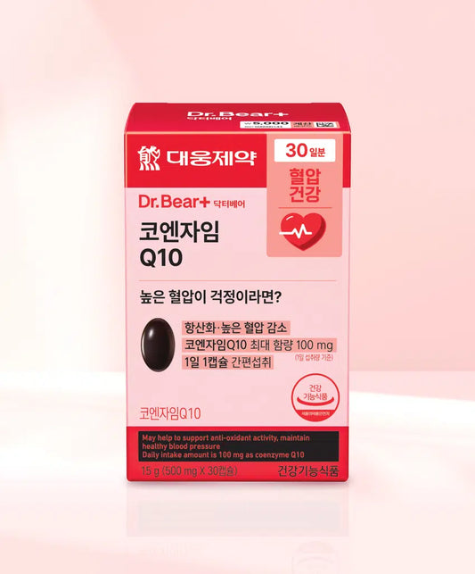韓國大邱制藥 Dr.Bear Coenzyme Q10 輔酶Q10膠囊 ｜30日份心臟能量補充錠 🫀