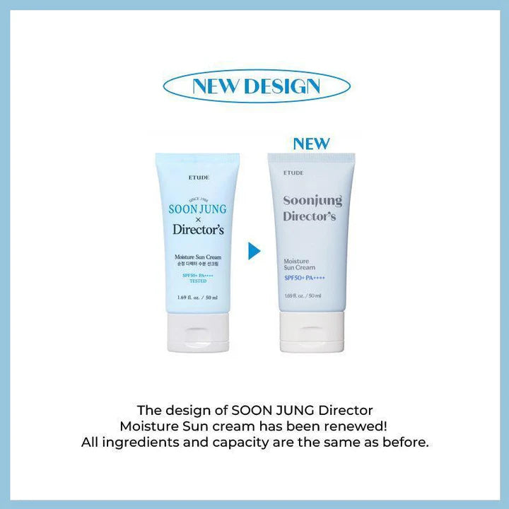 ETUDE x 韓國成分系美妝 YouTuber「Director Pi」聯名推出✨| ETUDE純素低敏水潤防曬 Soonjung Director’s Moisture Sun Cream SPF50+ PA++++