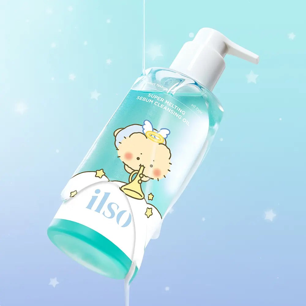 送土豆熊髮圈✨ ilso x 土豆熊限量版天然溫和溶黑頭清毛孔卸妝油套裝Ilso natural mild cleansing oil set🪄