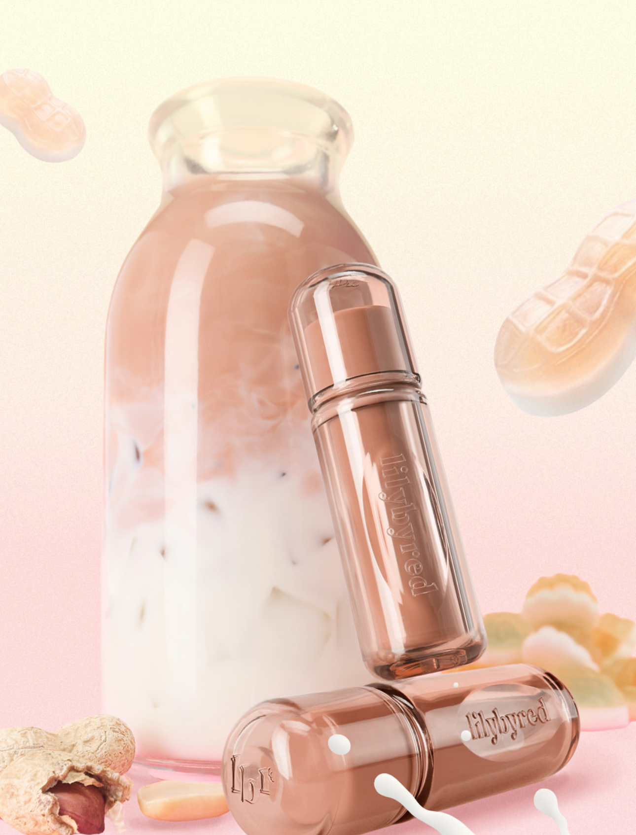 送唇彩✨🍑 知名美妝大師Cococho 共同開發✨韓國人氣彩妝品牌 lilybyred 蓬蓬果凍玻璃唇水光唇釉✨💖