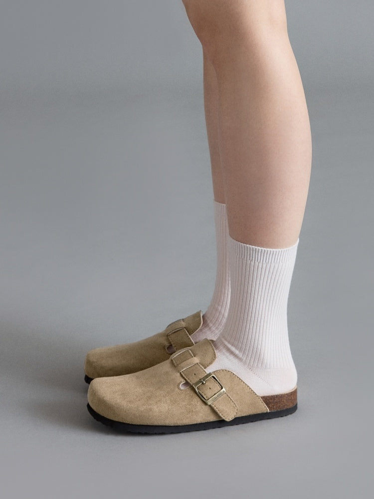 緊急再入庫🔥 韓國品牌SHOOPEN SUEDE CLOG 麂皮穆勒拖鞋