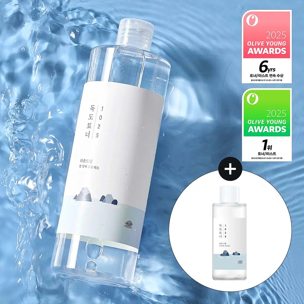 500ml巨量裝+送100ml✨韓國國民品牌Oni 都愛用💖| Round Lab 1025 Dokdo Toner強效深層保濕爽膚水🩵