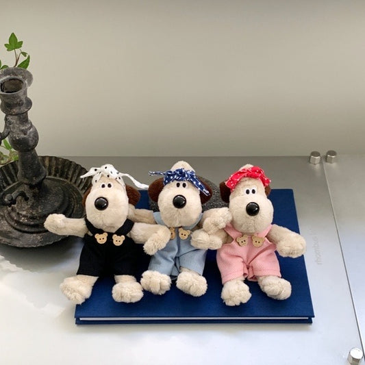 韓版波點頭巾掌門狗吊飾（三色可選）🐾🇰🇷