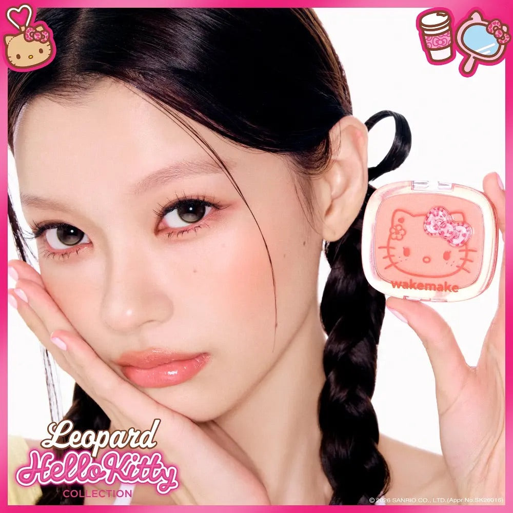 WakeMake Leopasd Hello Kitty Sheer Breeze Blusher 貼服零毛孔腮紅✨