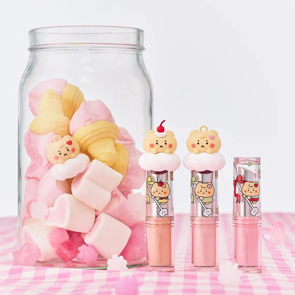 送土豆熊限定唇膏蓋✨限量聯名Peripera × 土豆熊 Ink Mood Glowy Balm 輕盈水潤唇膏💫