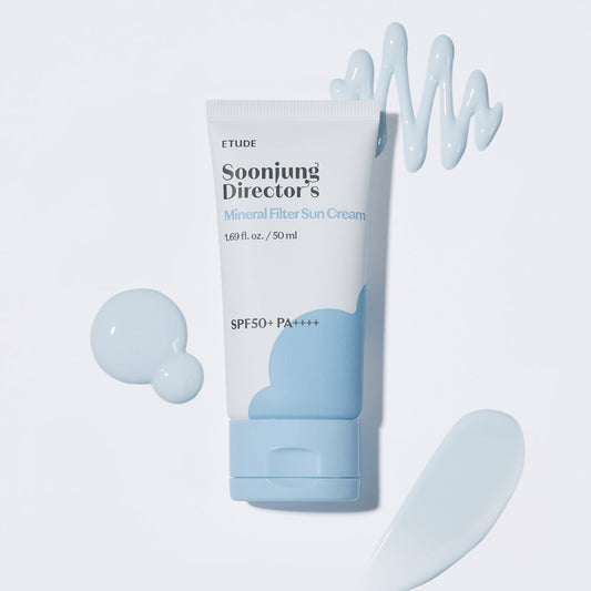 皮膚科專家推薦👩🏼‍⚕️Etude Soonjung Director’s Mineral Filter Sun Cream 純物理雲感柔膚防曬☁️💙