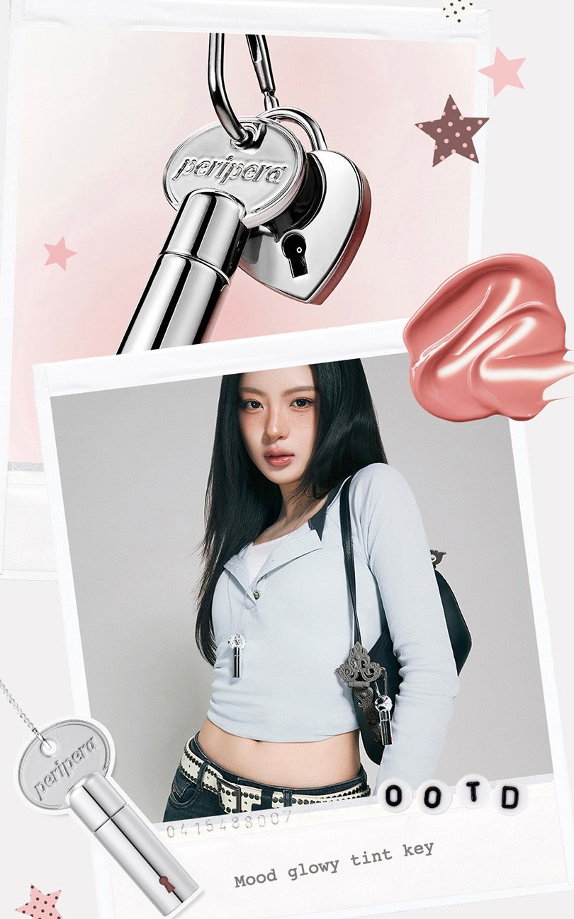 解鎖你的氛圍感 🎀 Peripera 鑰匙扣水光唇釉🗝️ | Peripera Mood Glowy Tint Key✨
