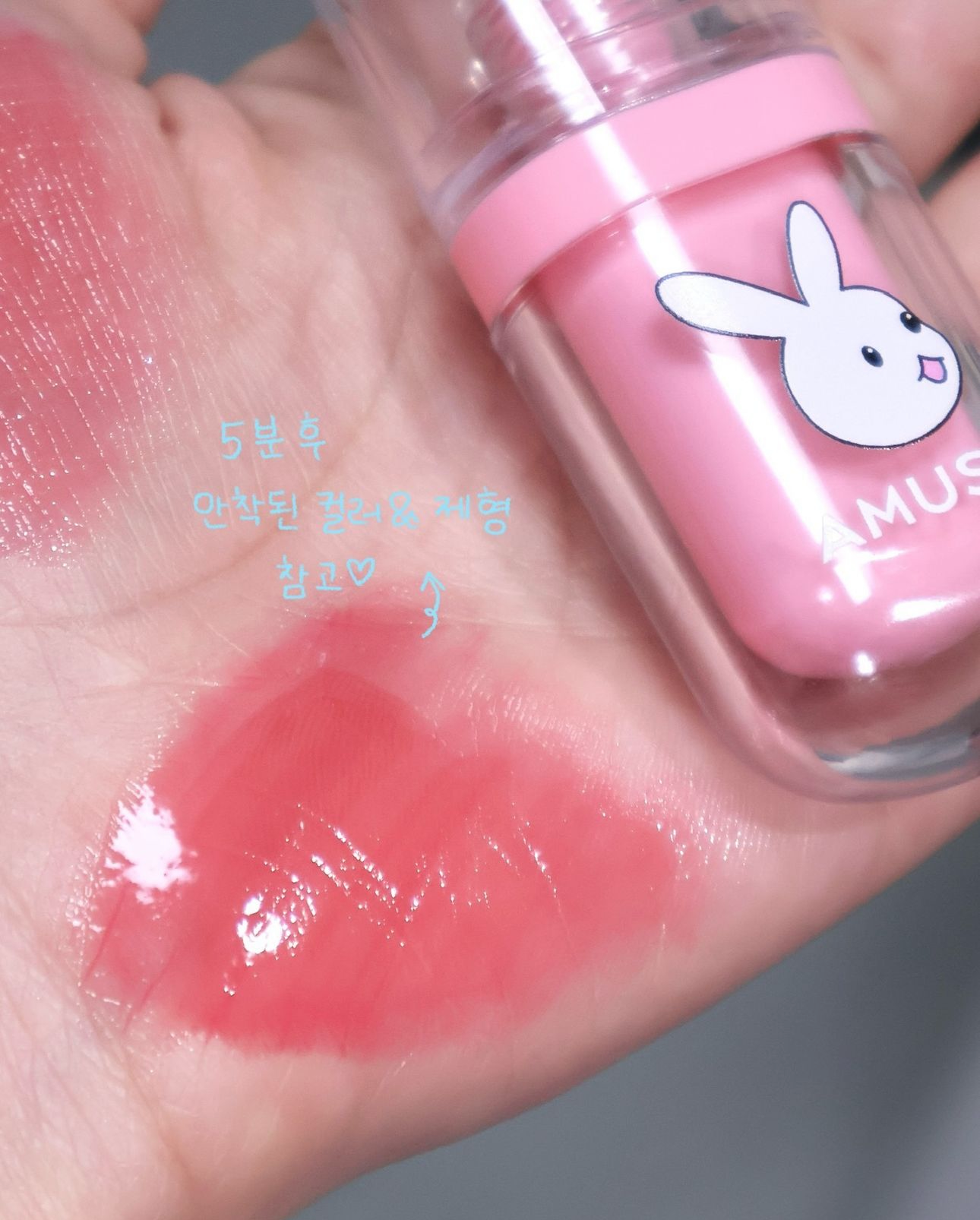 Amuse 限定粉嫩兔兔唇釉+胭脂限量版 | Amuse Bunny Tongue Lip & Cheep Kit + Lip Brush Set Limited Edition💖🐰