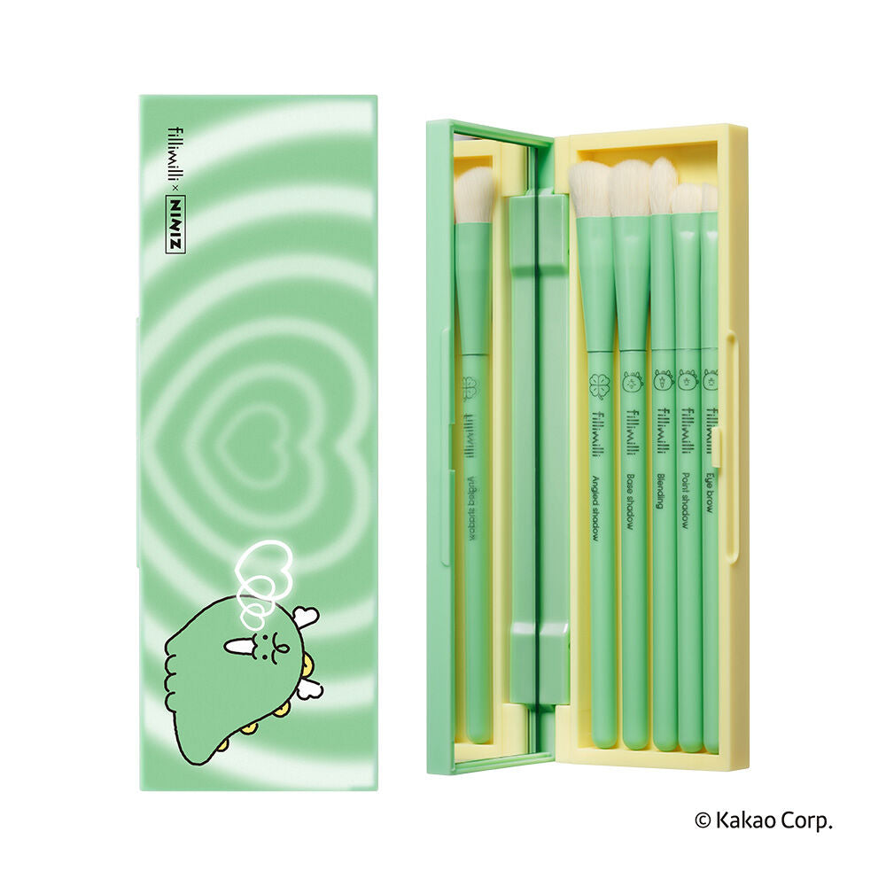 7/11截～Fillimilli x NINIZ 限量版眼部化妝掃5件套Eye Make Up Brush Set🦖