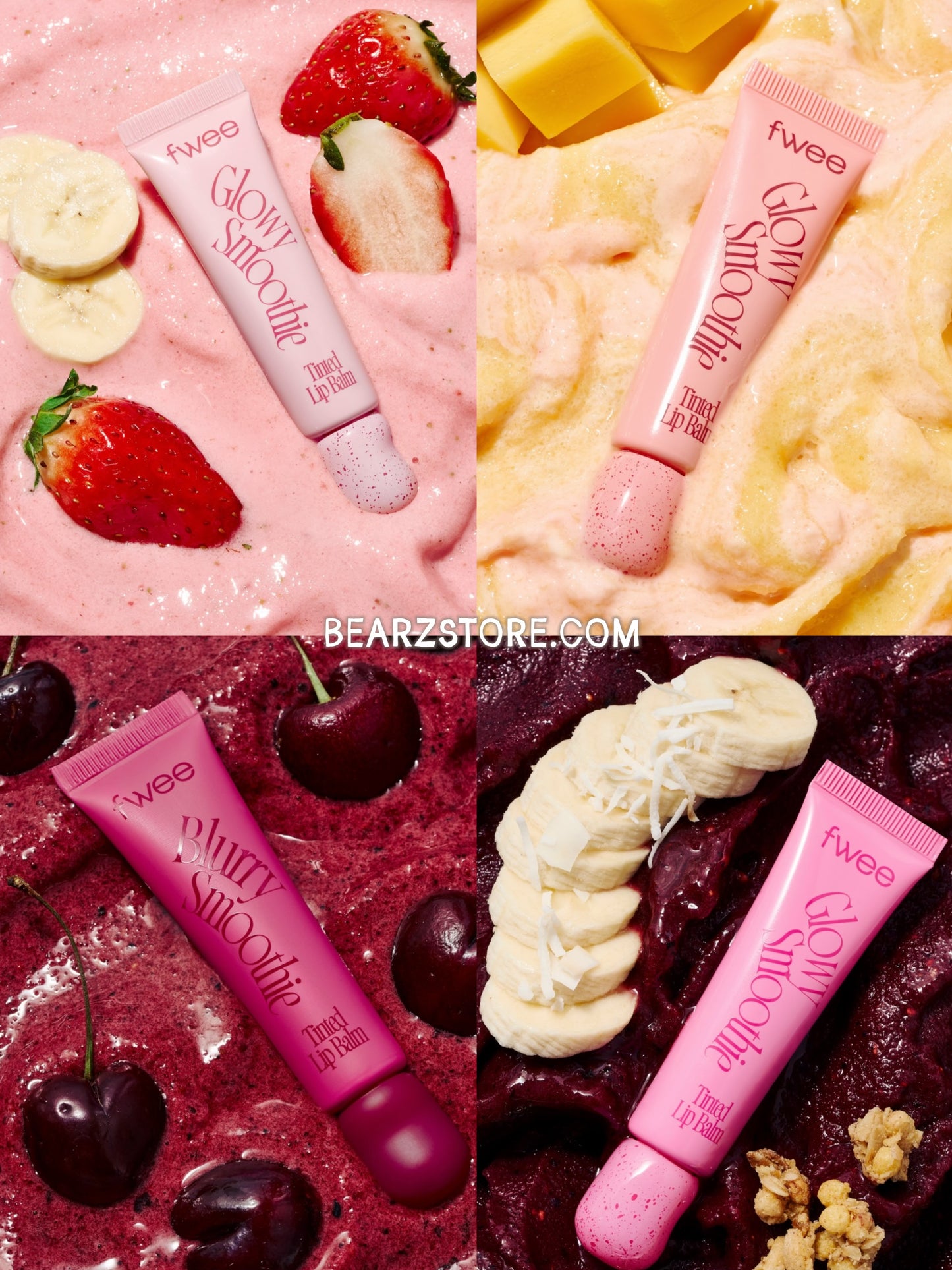 3大質地選擇💫fwee Smoothie Tinted Lip Balm 冰沙護唇膏系列🍧Glowy / Blurry / Melting
