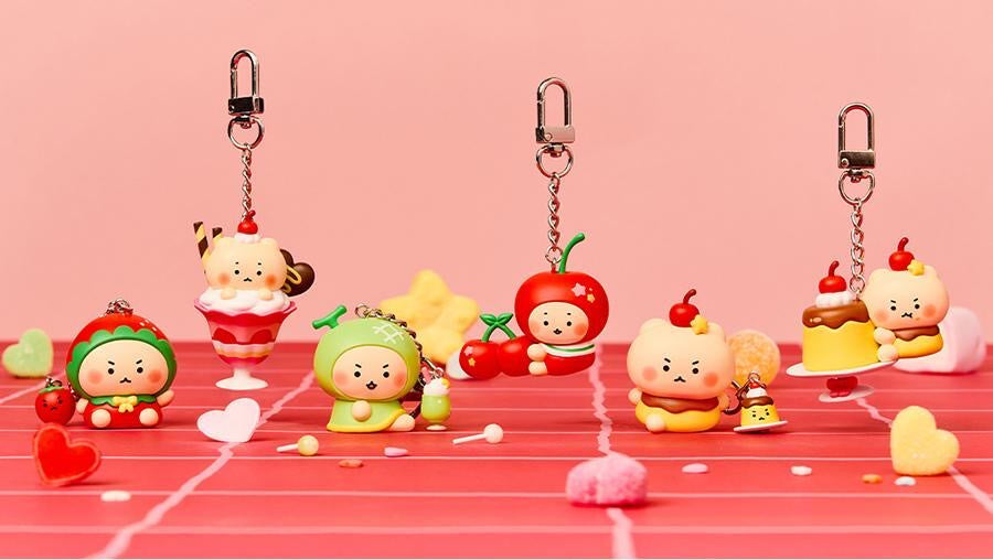 甜美聯名韓國人氣角色土豆熊x OLIVE YOUNG隨機盲盒掛件鑰匙扣✨