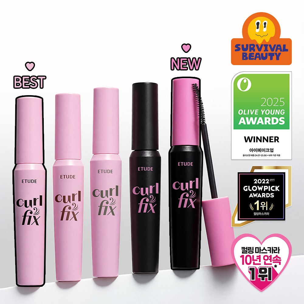 1+1裝+送集線器✨Etude House x Curl & Fix 持久捲翹防水睫毛膏套裝👀