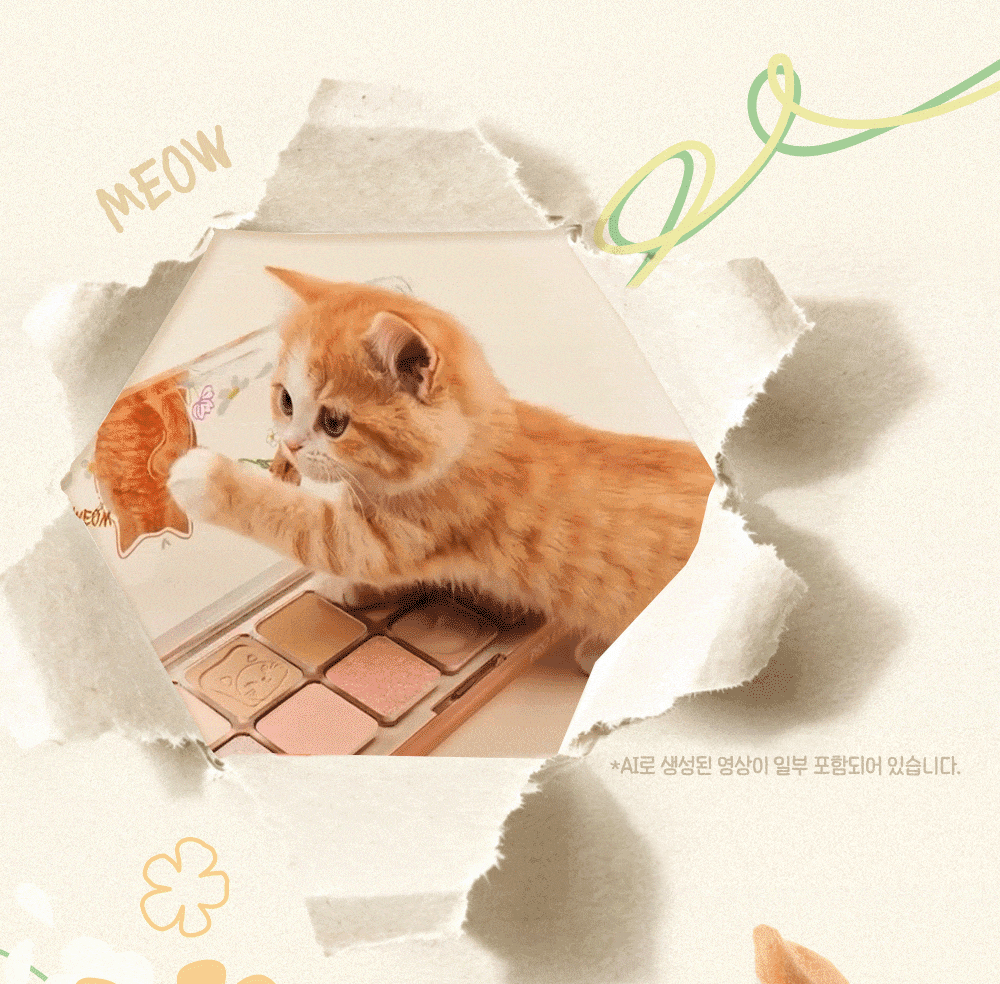 絕美斷貨王華麗回歸🐾貓奴們請尖叫😍 CLIO 萌萌貓咪十二色眼影盤🐈 CLIO Pro Eye Palette Air |  送超可愛短毛橘貓立體亞克力裝飾
