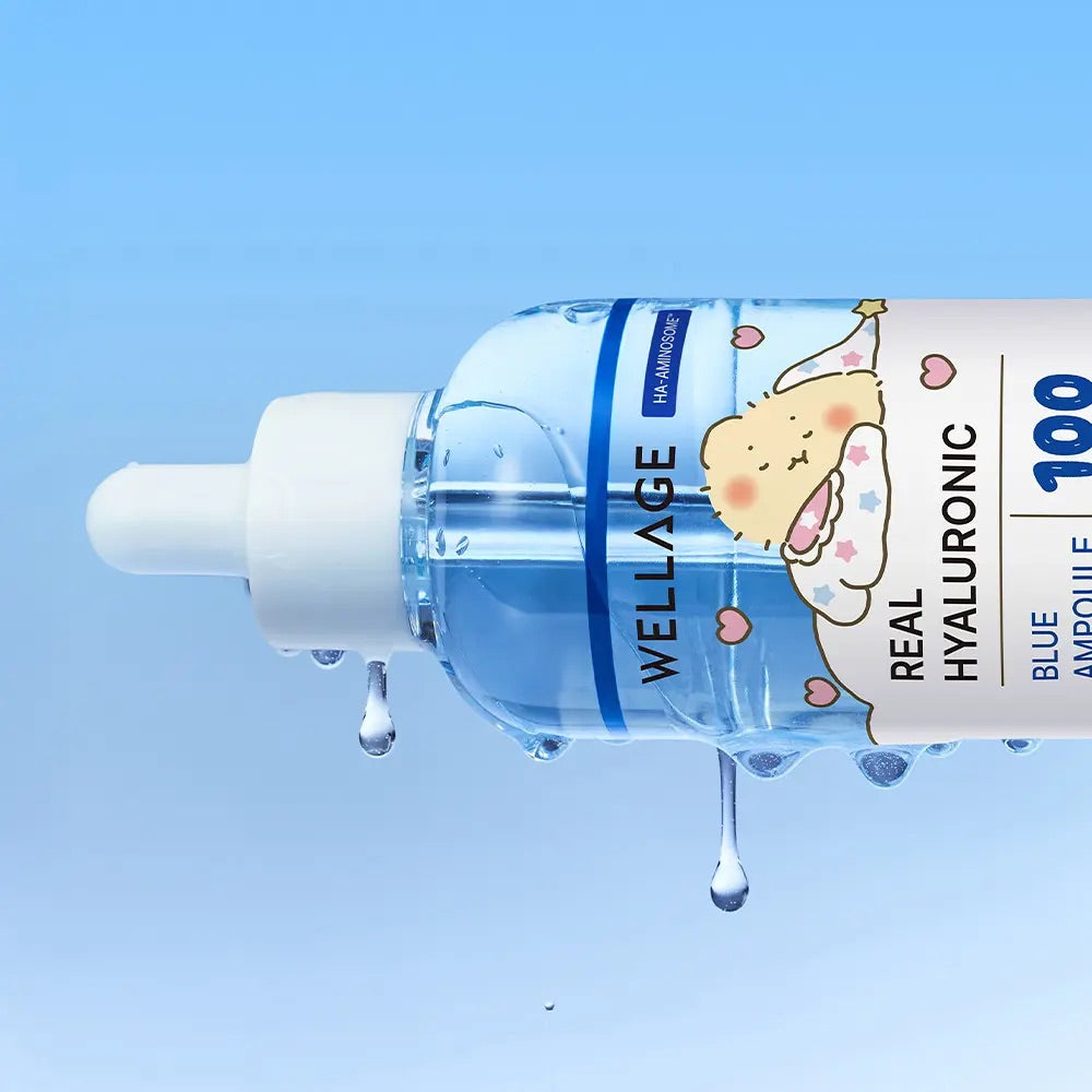 面霜20ml+送土豆熊PVC小袋✨Wellagex 土豆熊特別版透明質酸保濕精華| WELLAGE Real Hyaluronic Blue Ampoule💦