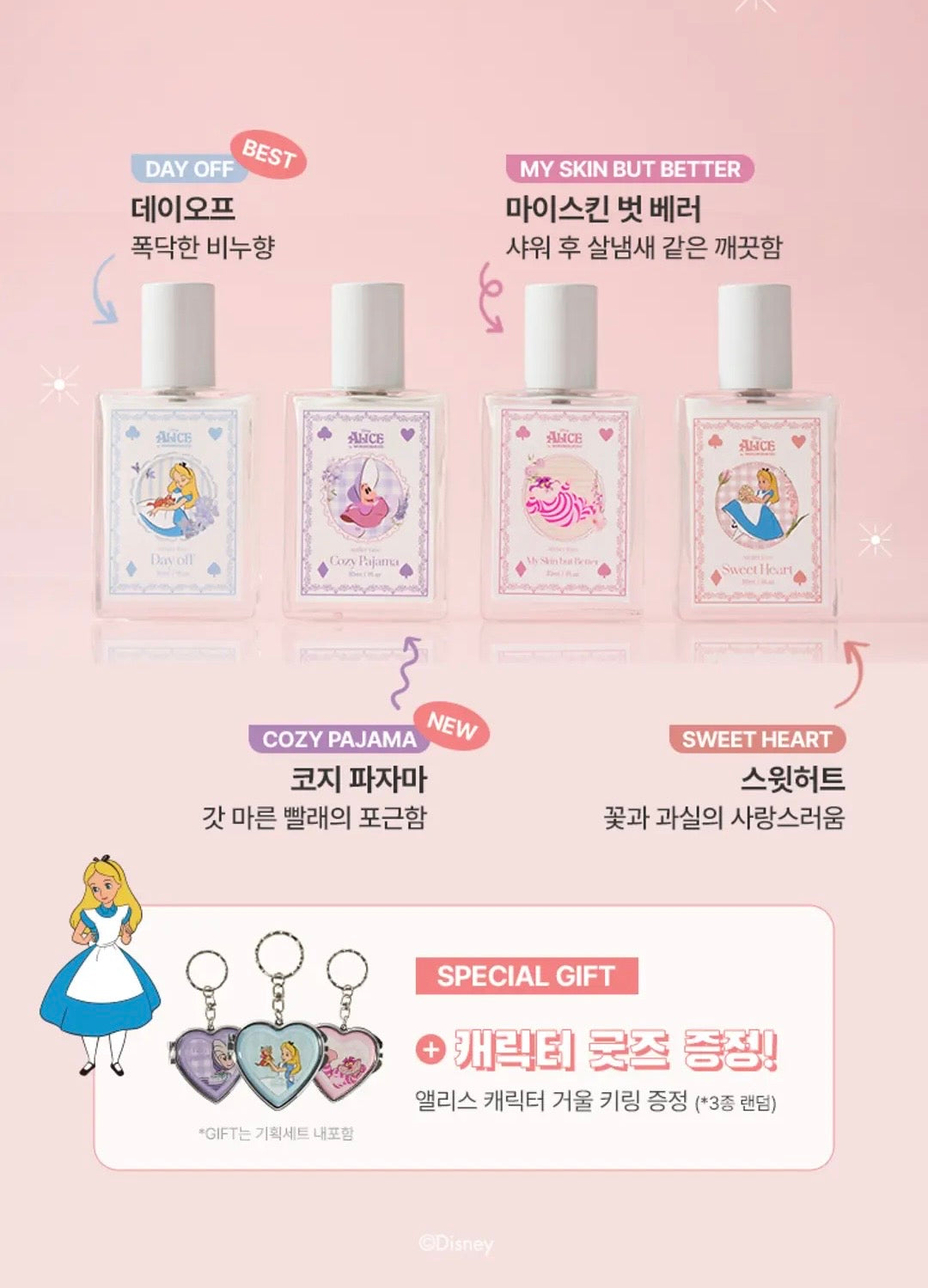 送匙扣✨韓國香氛品牌 Atelier Faye x 愛麗絲夢遊仙境 聯名體香系日常療癒型香水☁️