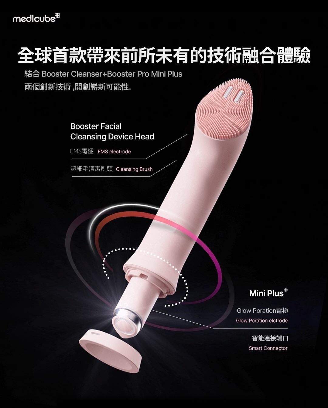 張員瑛代言🔥Medicube AGE-R Booster Cleanser 淨透光澤震動潔面儀