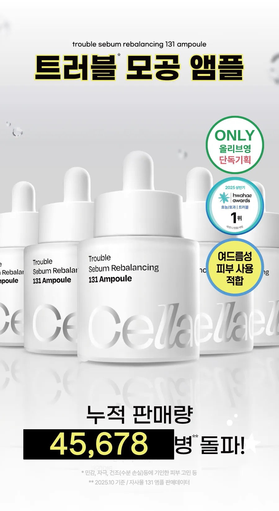 送Minions公仔匙扣✨Celladix Minions 聯名限定款🍌131皮脂軟化控油精華Celladix Trouble Sebum Rebalancing 131 Ampoule