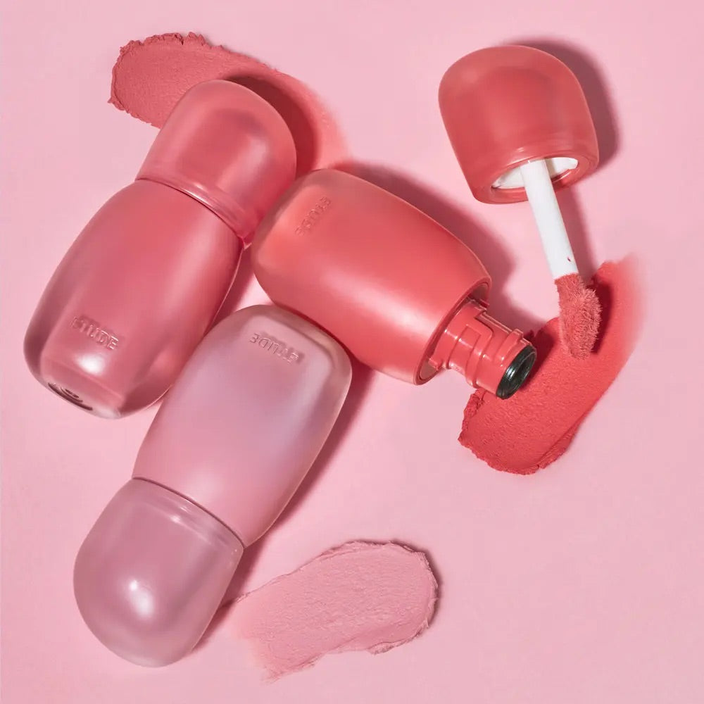 送護唇膏/mini tint✨Etude 絲滑奶油霧面唇釉Soft Fixing Tint