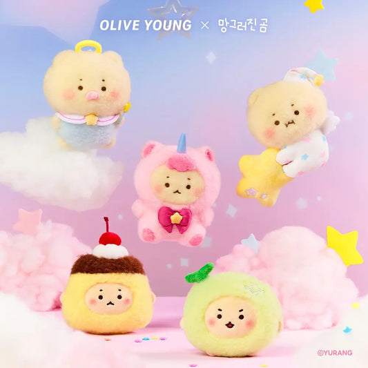 韓國人氣角色土豆熊 × OLIVE YOUNG夢幻合作公仔鑰匙扣系列✨