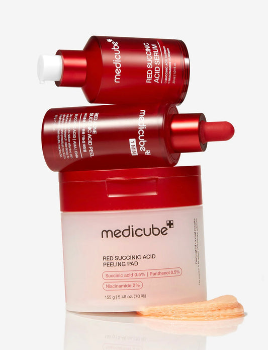 精華+棉片優惠價中💫 RED琥珀酸祛印精華 +RED琥珀酸煥顏爽膚棉