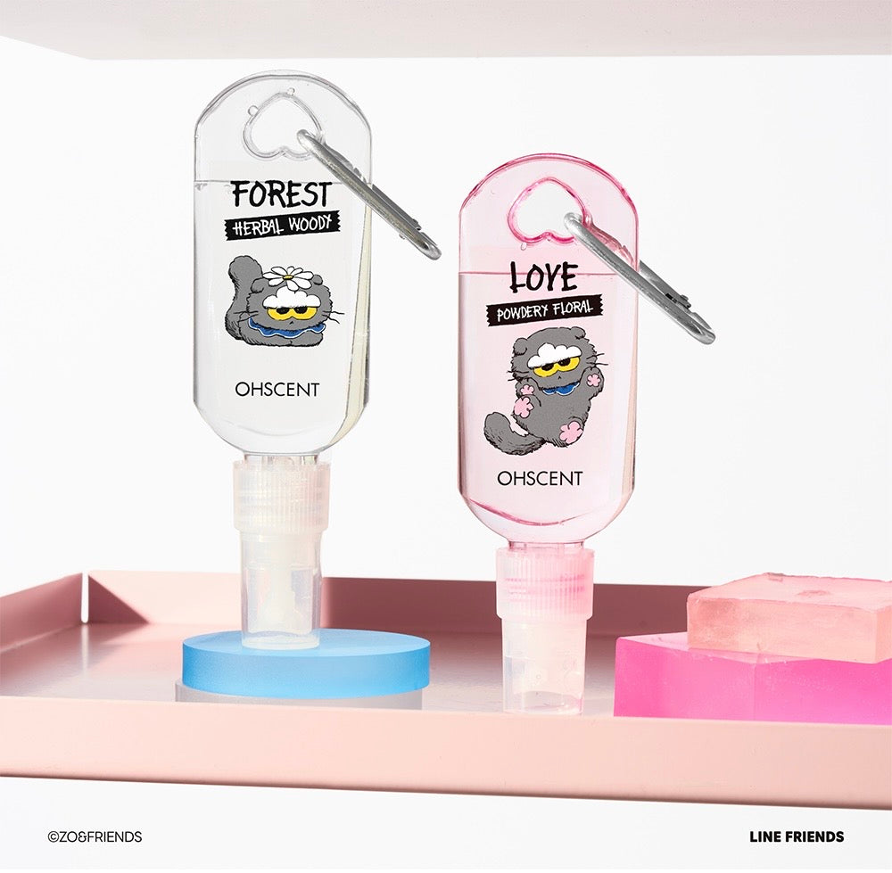 GD愛貓聯名限定⭐️OHSCENT × ZO&FRIENDS 香氛香袋& 纖物香水😻 香氛＋設計一次擁有！