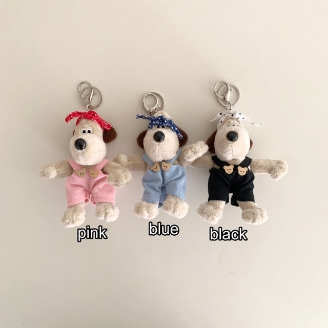 韓版波點頭巾掌門狗吊飾（三色可選）🐾🇰🇷