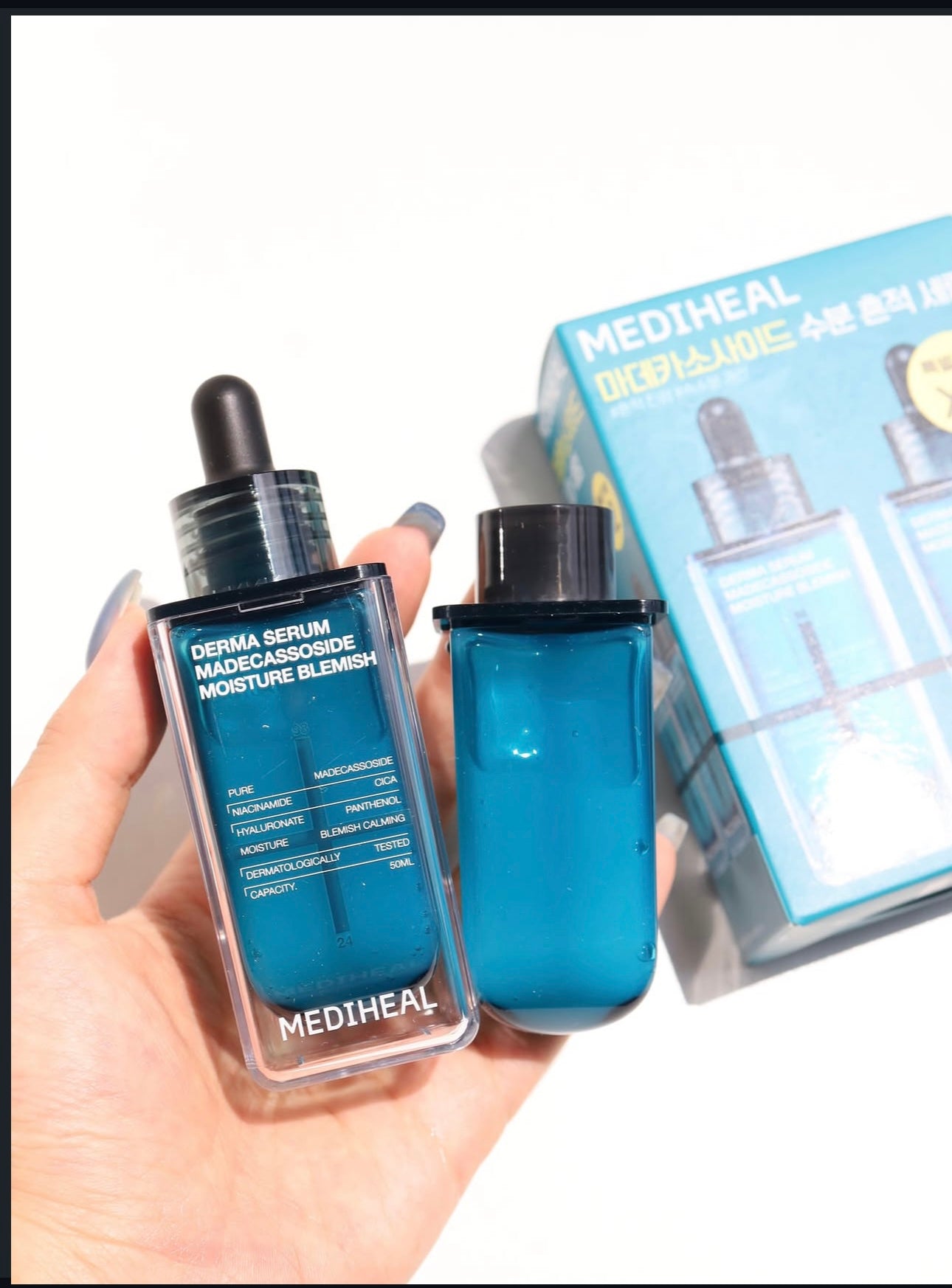 MEDIHEAL x 布丁狗🍮限量聯名✨升級版🔥強效淡印修復痕跡補水精華🩵 DERMA SERUM MADECASSOSIDE
MOISTURE BLEMISH