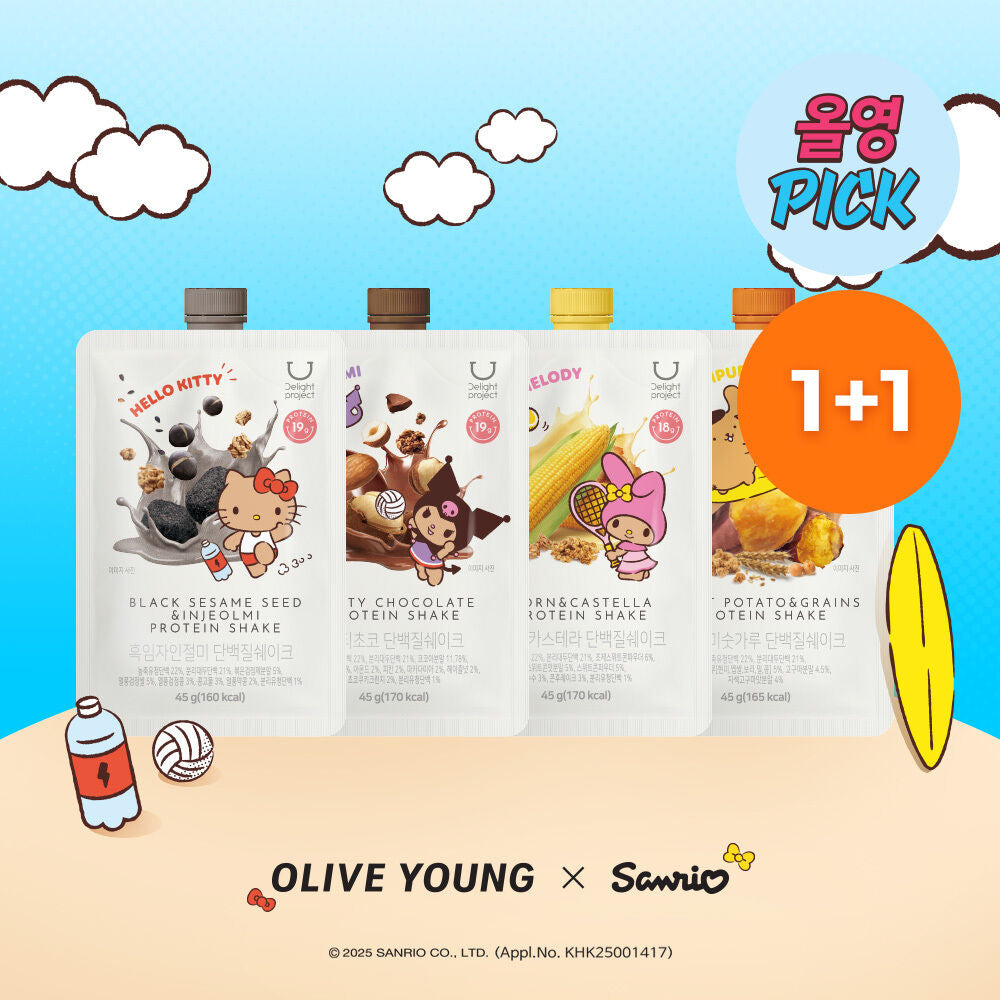 Sanrio 1+1套裝✨Delight Project 低卡蛋白質奶昔Delight Project Protein Shake 🥛