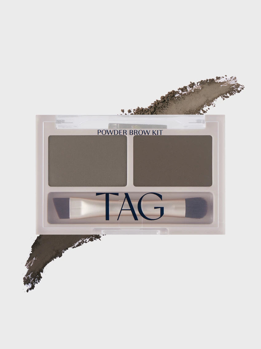 一盤多用、CP值簡直高到破表🔥！TAG 雙色立體自然野生眉眉粉盤🤎TAG Powder Brow Kit