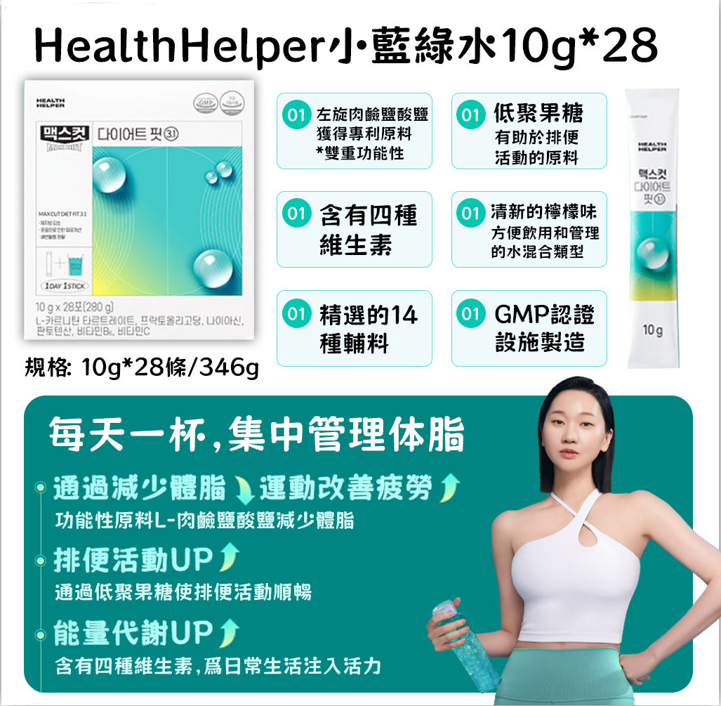 Health Helper 減脂小綠水 💙 Health Helper 升級回歸！Health Helper Max Cut Diet Booster🔥