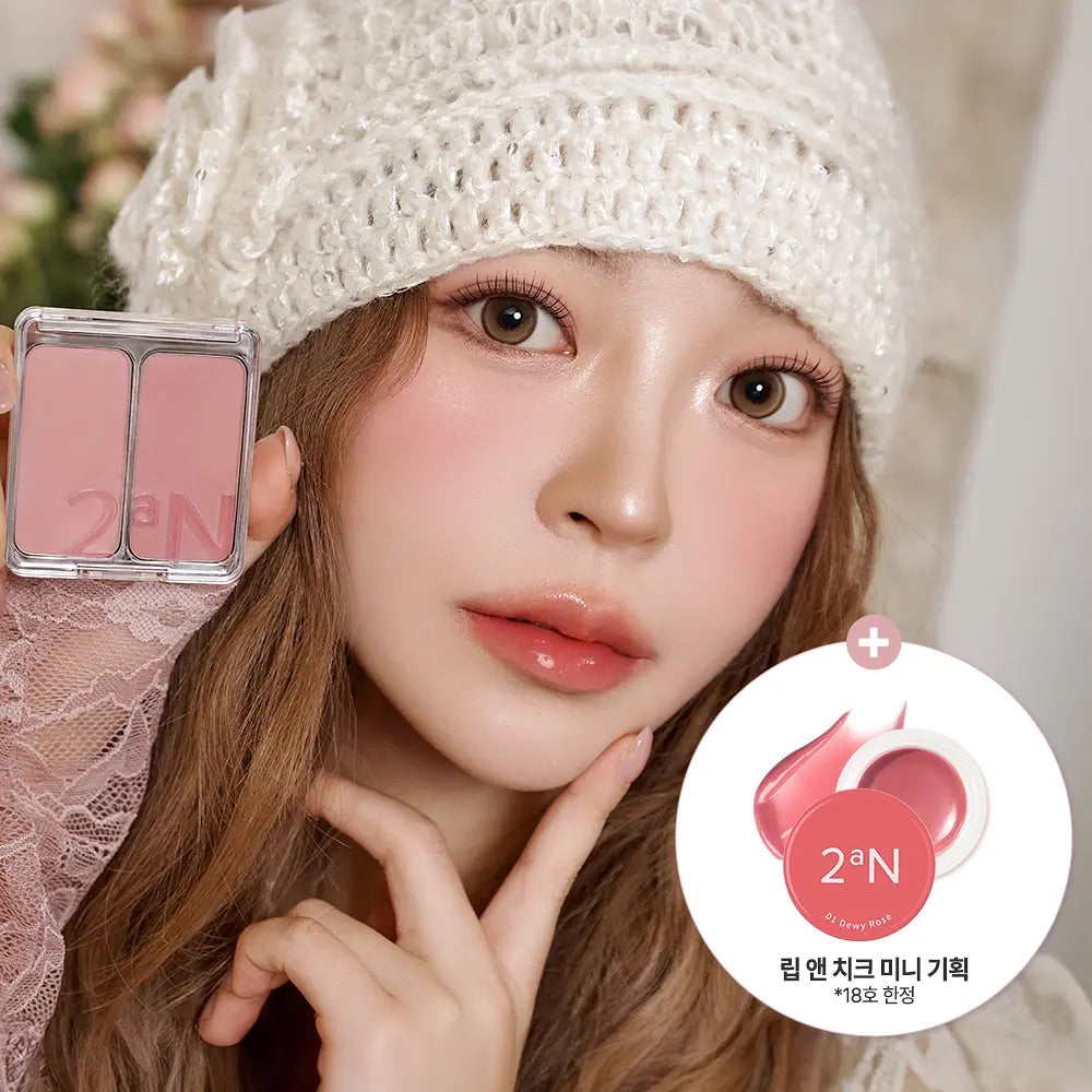 送唇頰膏🌹2aN玫瑰雙效腮紅Dear Rose限定禮盒