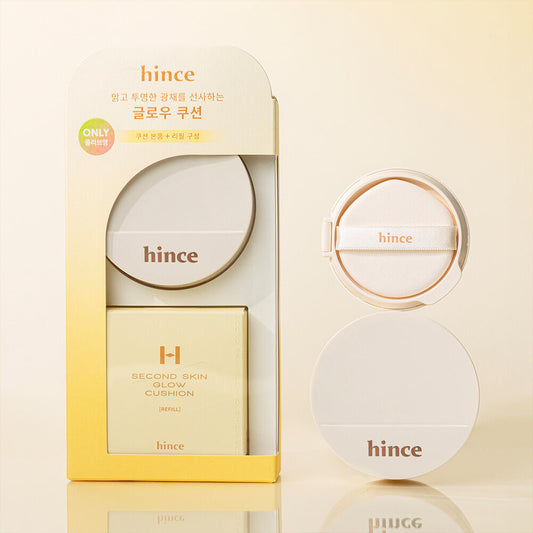 專為想要水光肌寶子而設✨|  HINCE 純素珍珠煥顏光澤氣墊 HINCE SECOND SKIN GLOW CUSHION ☁️