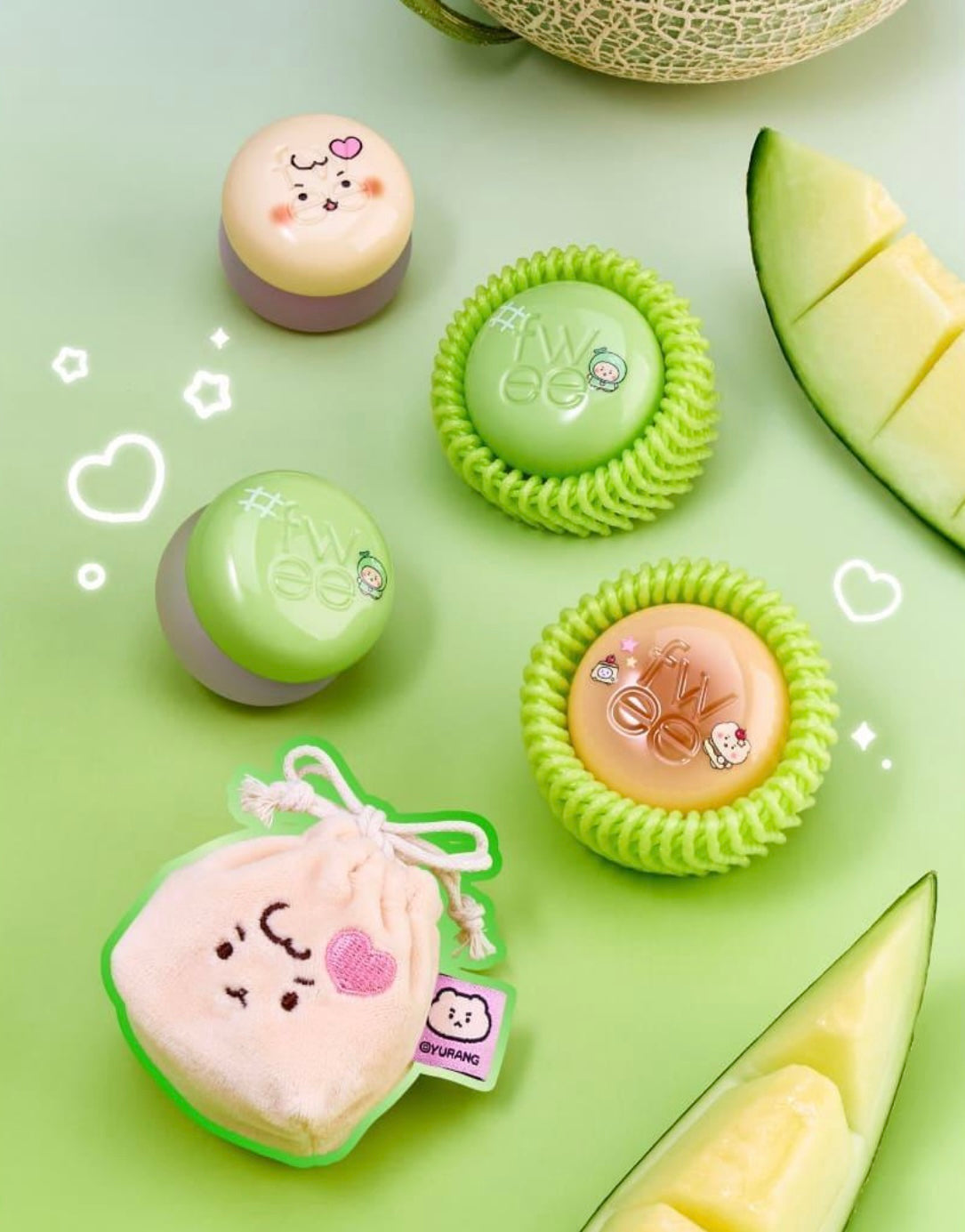 送土豆熊收納包✨Fwee x 土豆熊聯名限定 軟糯布丁唇頰兩用霜Fwee Blurry Pudding Pot