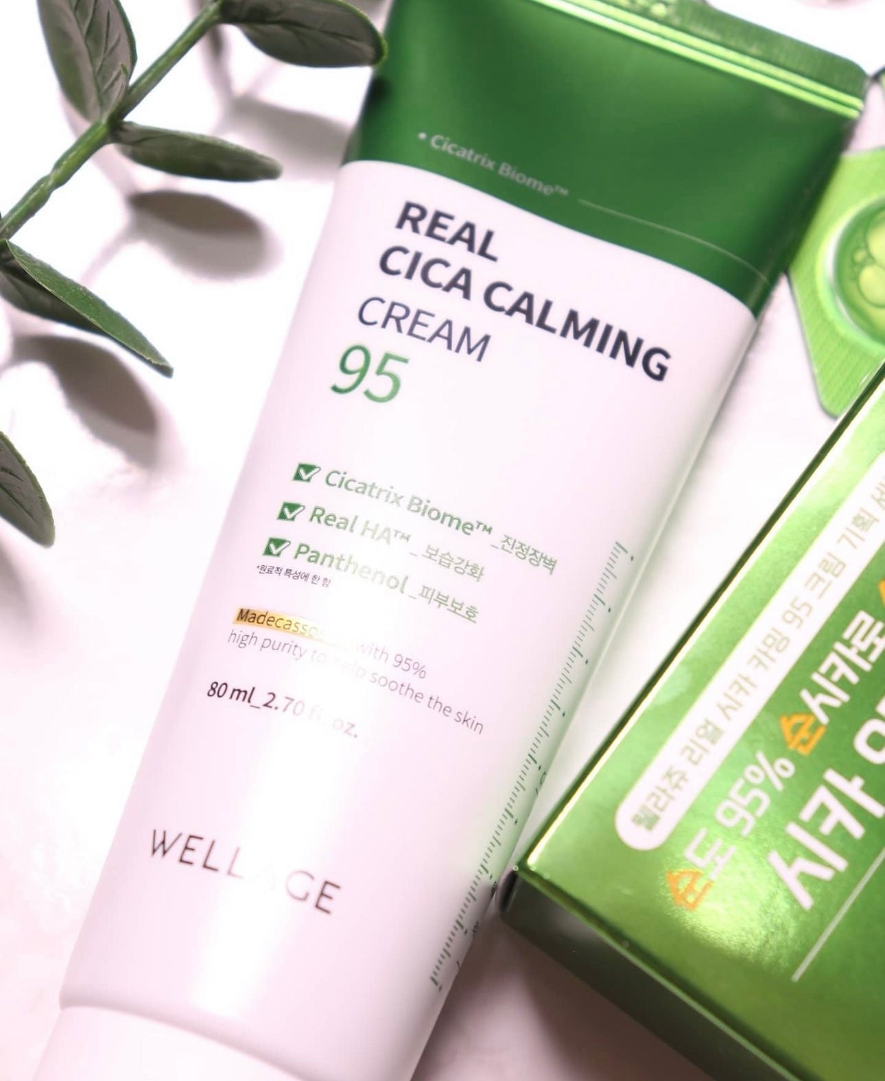 Wellage 95%高濃度積雪草舒緩鎮靜面霜| Real Cica Calming 95 Cream 💚