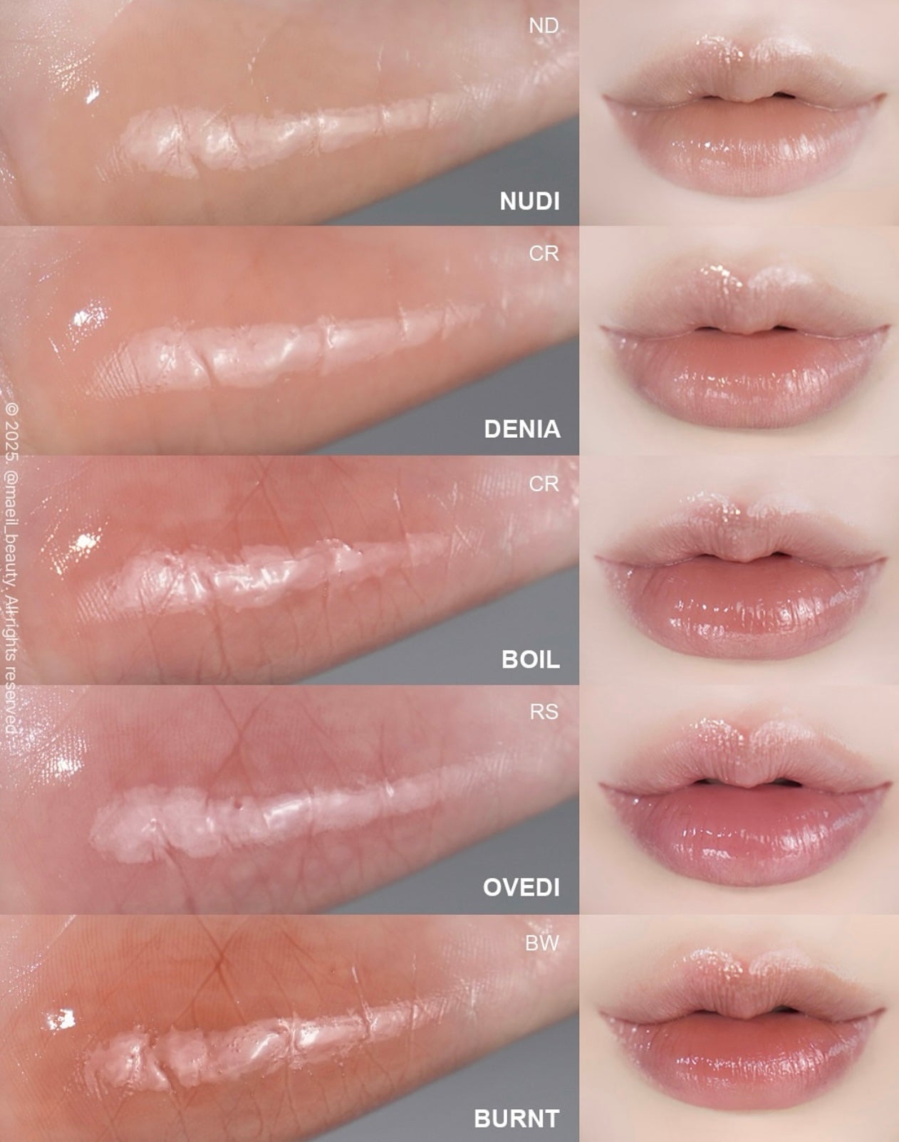 裸色唇釉首選⭐️NAMING 清透水光潤澤唇釉💫 NAMING Over Dew Glossy Lip Tint